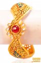 Click here to View - 22Kt Gold Antique Kada (1 Pc) 