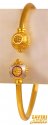 Click here to View - 22Kt Gold TwoTone Fancy Kada (1 Pc) 