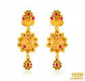 22 Karat Gold Peacock Earrings - Click here to buy online - 1,325 only..