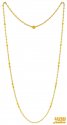 22k Gold Fancy Pearl Chain  - Click here to buy online - 1,450 only..