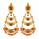 22Kt Gold Chand Bali Earrings - Click here to buy online - 3,841 only..