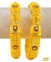 Click here to View - 22K Gold meenakari Kada (2pc) 