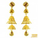  22K Gold Jhumka Earrings - Click here to buy online - 1,511 only..