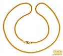 22 Karat Yellow Gold Flat Chain - Click here to buy online - 1,488 only..