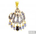 Gold Allah Pendant With Cz - Click here to buy online - 1,274 only..