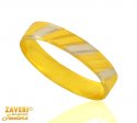 22 Kt Two Tone Gold Band - Click here to buy online - 257 only..