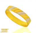 22 Kt Two Tone Gold Band - Click here to buy online - 340 only..