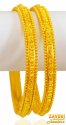 22kt Gold Bangles (Set of 2) - Click here to buy online - 5,268 only..
