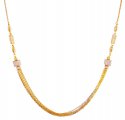 22K Gold Two Tone Balls Chain - Click here to buy online - 2,008 only..