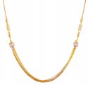 22K Gold Two Tone Balls Chain - Click here to buy online - 2,675 only..
