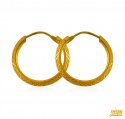 22K Gold Machine Cut Hoop - Click here to buy online - 300 only..