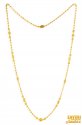22kt Gold Designer Long Bead Chain - Click here to buy online - 1,581 only..