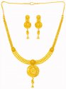 22 Karat Gold Necklace Set - Click here to buy online - 4,757 only..