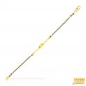 Click here to View - 22Kt Gold Black Beads CZ Bracelet 