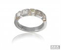 Fancy 18K Ladies Diamond Band  - Click here to buy online - 4,295 only..