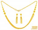22KT Gold Layered Necklace Set - Click here to buy online - 1,586 only..
