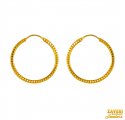 Click here to View - 22K Gold Machine Cut Hoop 