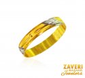 22 Kt Two Tone Gold Band - Click here to buy online - 244 only..