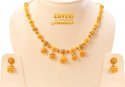 Click here to View - 22Kt Gold Meenakari Necklace Set 