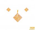 Click here to View - 22Kt Gold Two Tone Pendant Set 