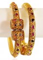 22K Gold Antique Bangle (2 PCs) - Click here to buy online - 6,015 only..