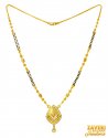 22K Gold Fancy Mangalsutra - Click here to buy online - 1,615 only..