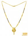 22K Gold Fancy Mangalsutra - Click here to buy online - 2,763 only..