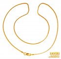 22 Karat Gold Two Tone Chain - Click here to buy online - 407 only..