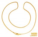22 Karat Gold Two Tone Chain - Click here to buy online - 522 only..