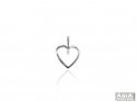 14Kt White Gold Heart Pendant  - Click here to buy online - 406 only..