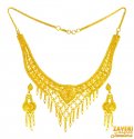 Click here to View - 22 Karat Gold Necklace Earring Set 