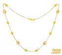 22Kt Gold Two Tone Fancy Chain for Ladies - Click here to buy online - 1,631 only..