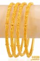 Click here to View - 22Kt Gold Fancy Bangles (4 pc) 