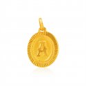 Initial A (Gold Pendant) - Click here to buy online - 349 only..