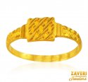 Mens 22K Gold Square Ring - Click here to buy online - 448 only..