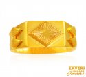 22 kt Gold Mens Ring - Click here to buy online - 945 only..