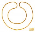 Click here to View - 22 Kt Gold Chain (18 In) 