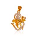 Gold Lord Ganesh Pendant - Click here to buy online - 466 only..