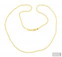 22K Yellow Gold Balls Chain (20 in) - Click here to buy online - 1,401 only..