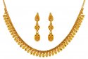 22 Karat Gold Necklace Set - Click here to buy online - 3,856 only..