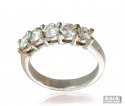 Designer 5 Stone Diamond Band 18K  - Click here to buy online - 6,429 only..