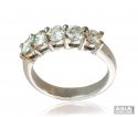 Designer 5 Stone Diamond Band 18K  - Click here to buy online - 6,621 only..