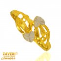 22K Gold Two Tone Ring - Click here to buy online - 412 only..