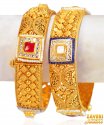 Click here to View - 22Kt Gold Antique Kadas (2 Pc) 