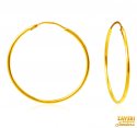 Click here to View - 22Kt Gold Plain Hoop Earrings 