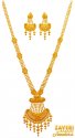 22K Gold Patta Necklace Set - Click here to buy online - 9,168 only..