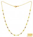 Click here to View - 22k Gold Multicolor Beads Chain 
