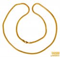 22kt Gold Round Chain 24 In - Click here to buy online - 3,547 only..