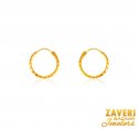 22K Gold Hoop Earrings  - Click here to buy online - 450 only..