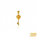 22 Kt Gold Key  Pendant - Click here to buy online - 135 only..